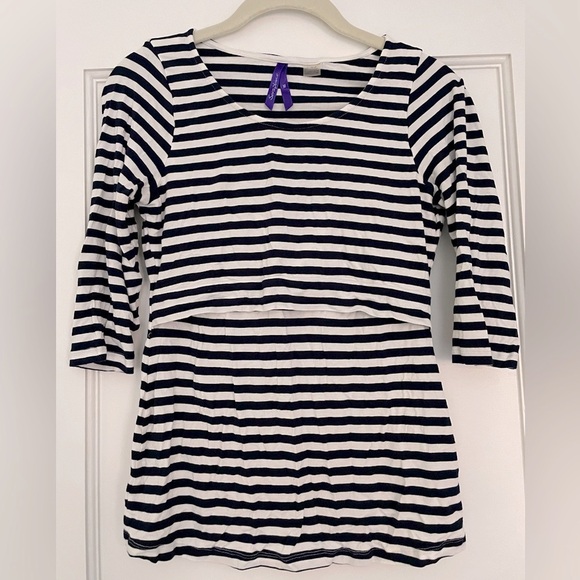 Seraphine Tops - Seraphine Black and White Striped Top